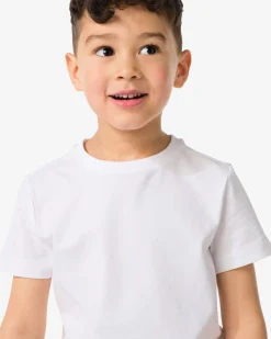 kinder t-shirts biologisch katoen - 2 stuks wit