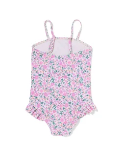 kinderbadpak bloemen lila