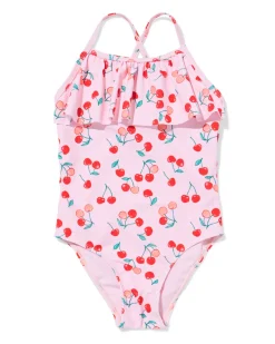 kinderbadpak kersen roze