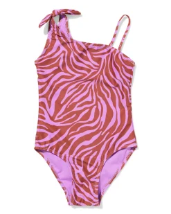 kinderbadpak zebra lila