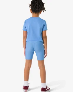 kinderbikershort blauw