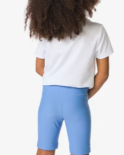kinderbikershort blauw