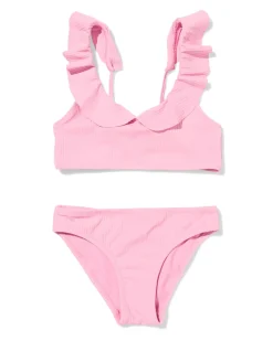 kinderbikini rib roze