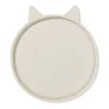 kinderbordje Ø16cm monster siliconen beige