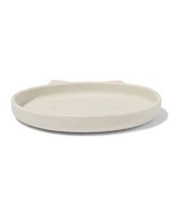 kinderbordje Ø16cm monster siliconen beige