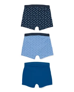 kinderboxers grafisch - 3 stuks blauw