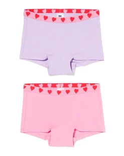 kinderboxers hartje - 2 stuks roze