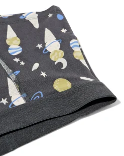 kinderboxers ijsjes - 3 stuks antraciet