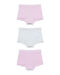 kinderboxers katoen/stretch - 3 stuks lila