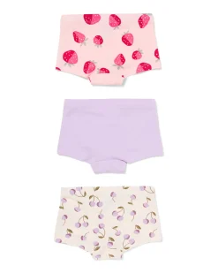 kinderboxers kersen - 3 stuks roze