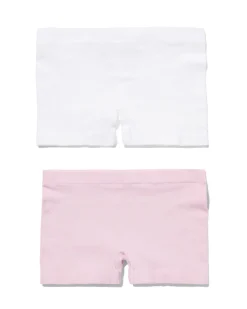 kinderboxers naadloos rib - 2 stuks lichtpaars