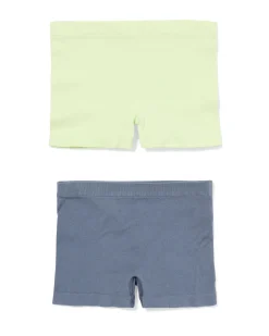 kinderboxers naadloos rib - 2 stuks lime