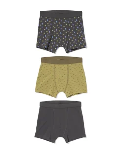 kinderboxers surf - 3 stuks antraciet