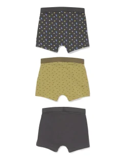 kinderboxers surf - 3 stuks antraciet