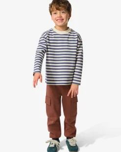 kinderbroek cargo normale fit bruin