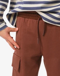 kinderbroek cargo normale fit bruin