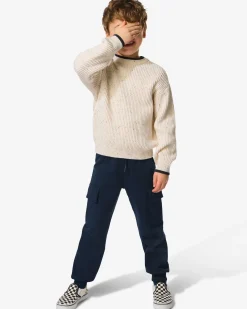 kinderbroek cargo regular fit donkerblauw