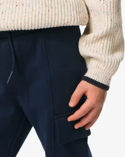 kinderbroek cargo regular fit donkerblauw