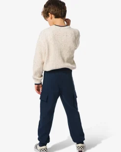 kinderbroek cargo regular fit donkerblauw