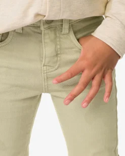 kinderbroek jogdenim lichtgroen