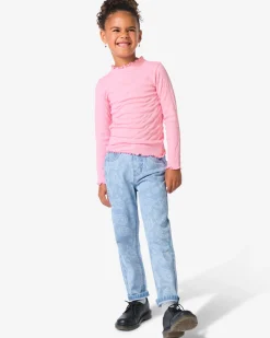 kinderbroek mom fit paisley lichtblauw