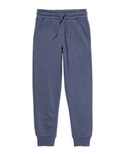 kinderbroek sweatstof blauw