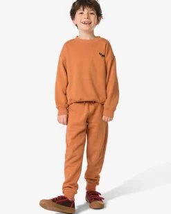 kinderbroek sweatstof bruin