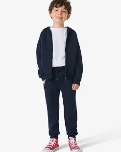 kinderbroek sweatstof donkerblauw