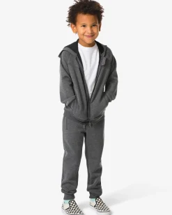 kinderbroek sweatstof grijsmelange