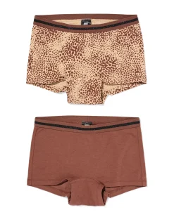 kinderhipsters luipaard - 2 stuks bruin