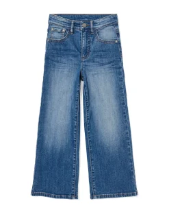 kinderjeans wijd middenblauw