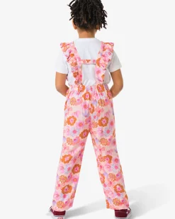 kinderjumpsuit bloemen roze