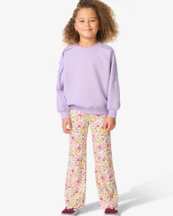 kinderlegging flared bloemen ecru