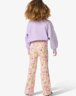 kinderlegging flared bloemen ecru