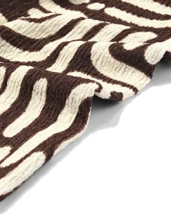 kinderlegging wide fit jersey abstract donkerbruin