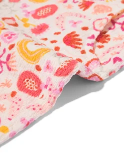 kinderlegging wide fit jersey bloemen ecru