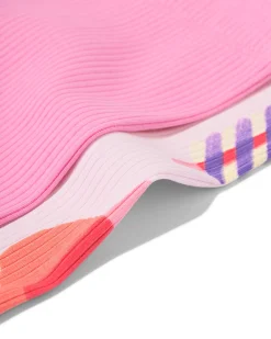 kinderleggings kort aansluitend rib - 2 stuks roze