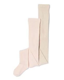 kindermaillot structuur - 2 stuks lichtroze