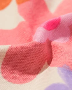 kindernachthemd bloemen gebroken wit