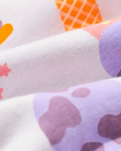 kindernachthemd ijsjes met poppenpyjama paars