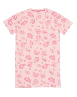 kindernachthemd paisley roze