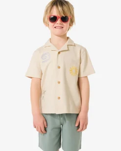 kinderoverhemd crepe ecru