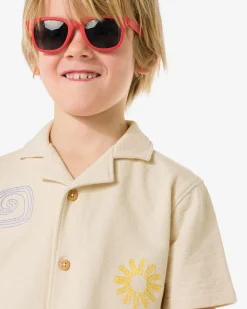 kinderoverhemd crepe ecru