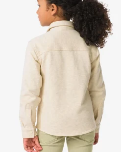kinderoverhemd sweatstof grijsmelange