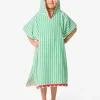 kinderponcho 68x78cm krab strepen