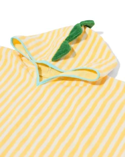 kinderponcho 68x78cm velours krokodil strepen