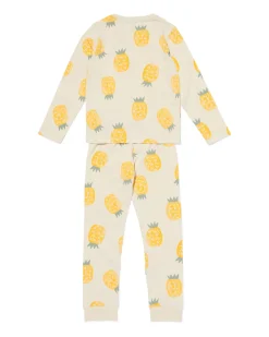 kinderpyjama ananas gebroken wit
