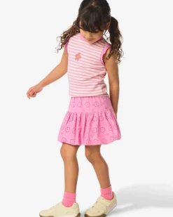 kinderrok geborduurd roze