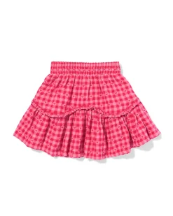 kinderrok geborduurd roze
