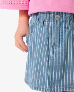 kinderrok strepen lichtblauw